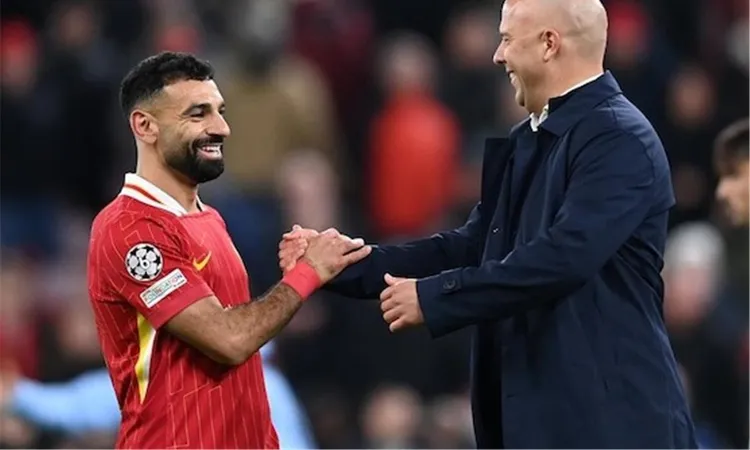 سلوت: لا أريد الحديث عن محمد صلاح حتى لا يفقد تركيزه مع منتخب مصر