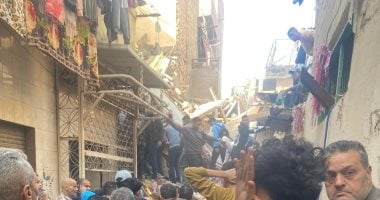 انهيار عقار من 4 طوابق فى إمبابة