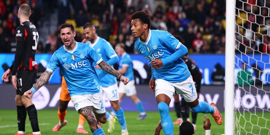 نابولي يفوز على ميلان ويصعد لنهائي كاس السوبر اتحاد: