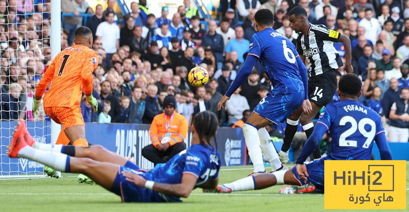 نتائج آخر خمس مباريات بين تشيلسي ونيوكاسل يونايتد اتحاد: