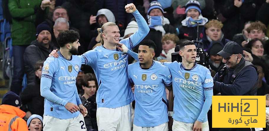 نتائج آخر خمس مباريات بين السيتي ووست هام اتحاد: