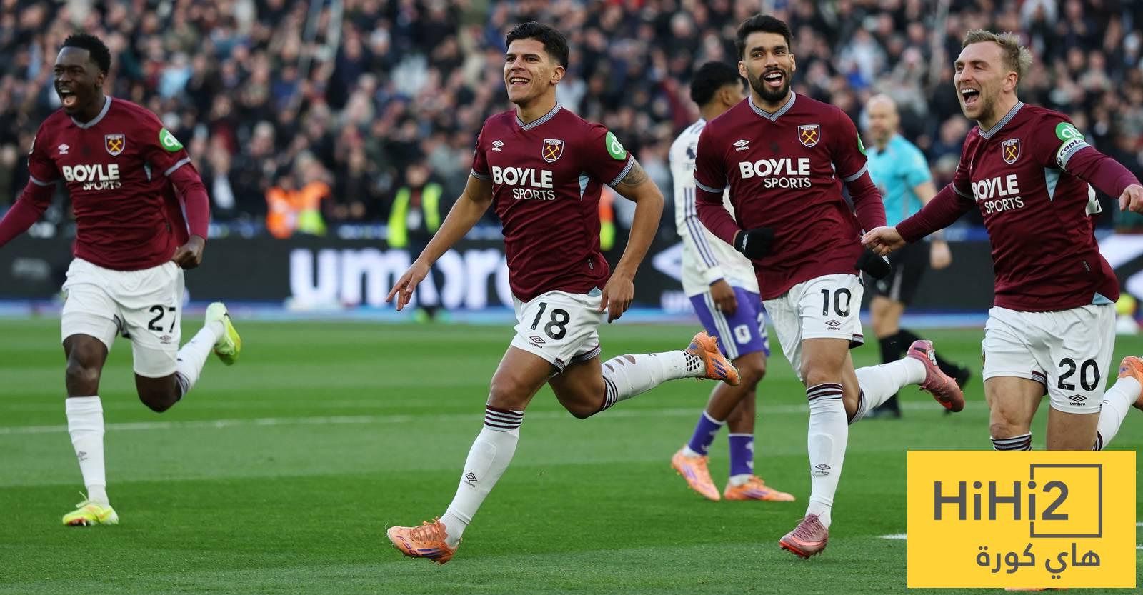 هدافي وست هام في البريميرليغ قبل مواجهة مانشستر سيتي اتحاد: