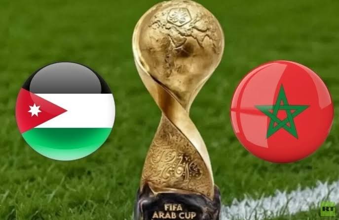 الشوط الأول ..  مباراة الأردن ضد المغرب في نهائي كأس العرب والقنوات الناقلة يلا كورة