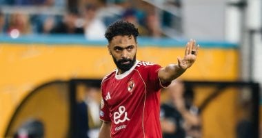 حسين الشحات يسجل رابع أهداف الأهلي فى شباك فاركو والهاتريك