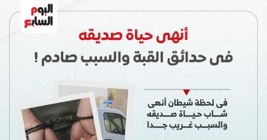 أنهى حياة صديقه فى حدائق القبة بسبب لعبة بلاستيشن.. انفوجراف