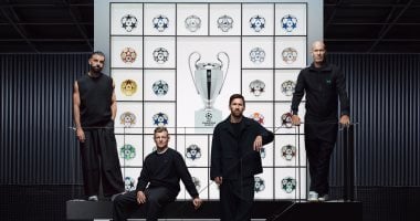 محمد صلاح يشارك أساطير دورى أبطال أوروبا فى إعلان الكرة الجديدة.. صور